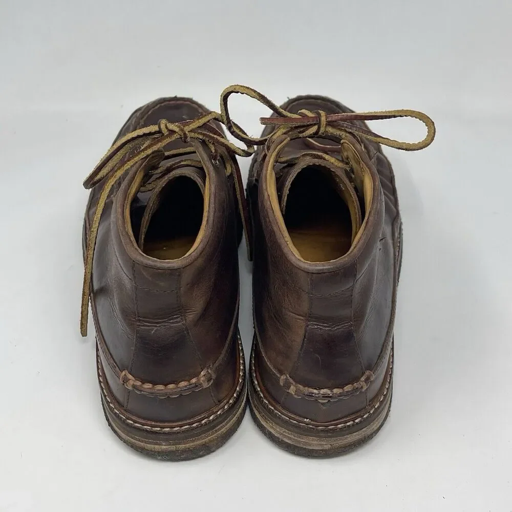 Sperry Gold Cup Chukka Boots Mens 8.5 M Brown Leather Crepe Sole Preppy Casual